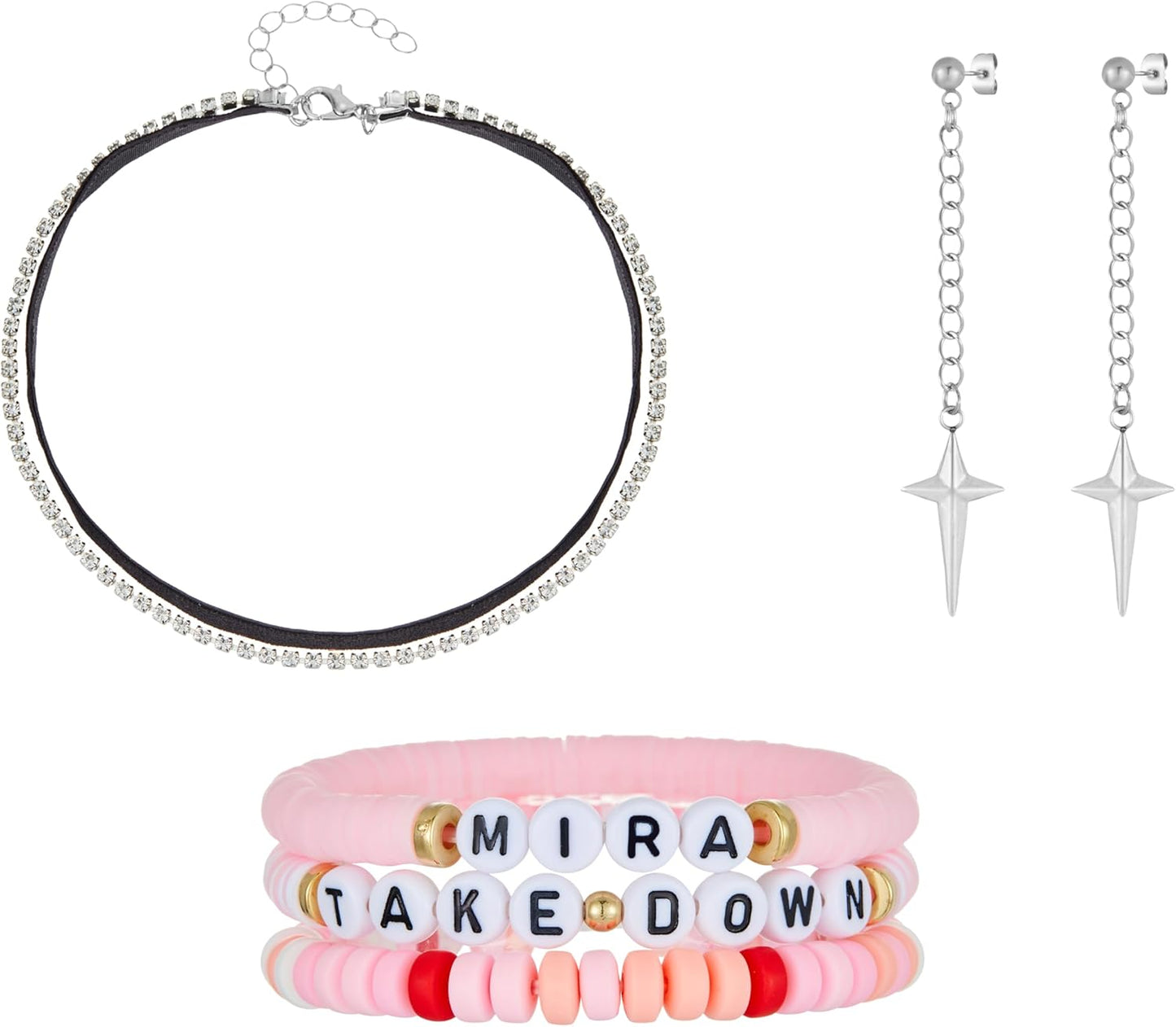 Rumi Anime Necklace Set Rumi Zoey Mira Inspired Merch Earrings Friendship Bracelet Cosplay Gift Women Men