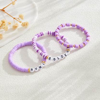 Rumi Anime Necklace Set Rumi Zoey Mira Inspired Merch Earrings Friendship Bracelet Cosplay Gift Women Men