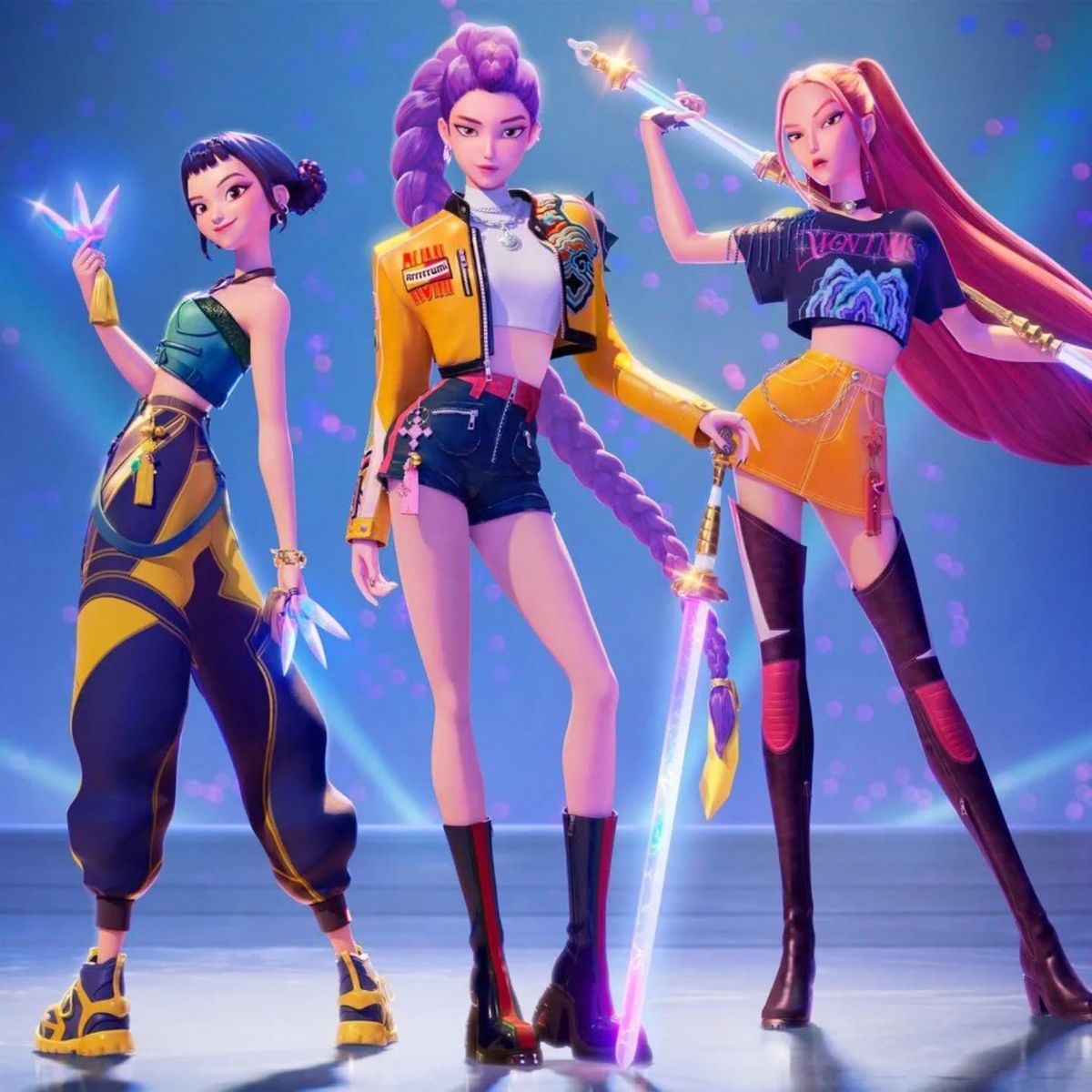 Huntr/x Girl Group Cosplay Stage Costume Set