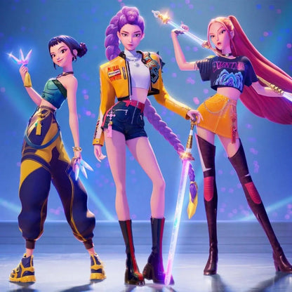 Huntr/x Girl Group Cosplay Stage Costume Set