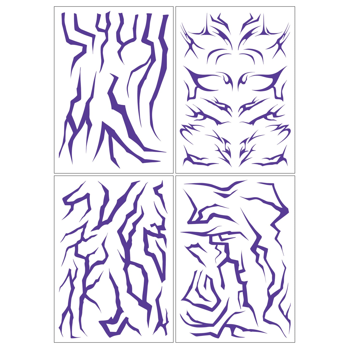 Saja Boys Laser Tattoo Stickers – 4 Pieces