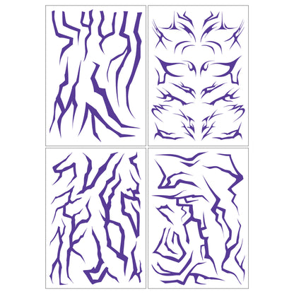 Saja Boys Laser Tattoo Stickers – 4 Pieces
