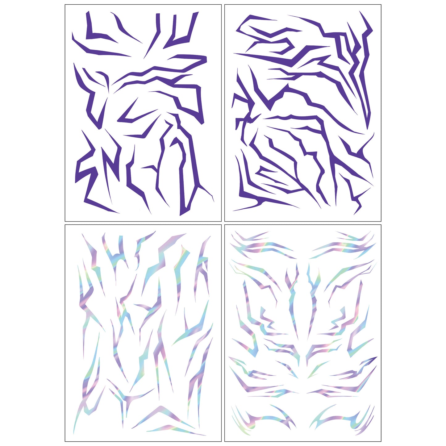 Saja Boys Laser Tattoo Stickers – 4 Pieces